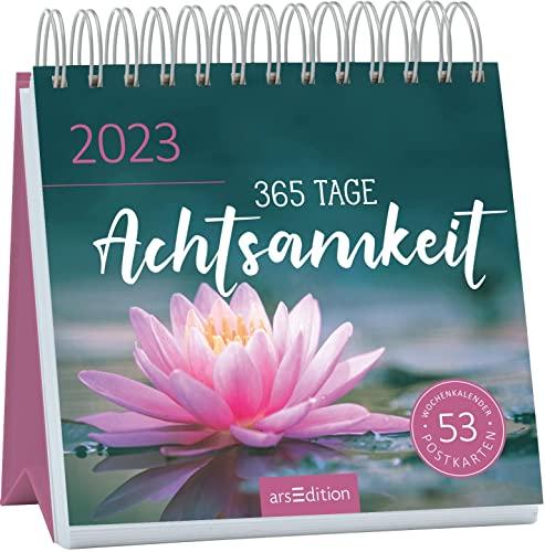 Postkartenkalender 365 Tage Achtsamkeit 2023: Wochenkalender 2023, 53 Postkarten für achtsame Momente