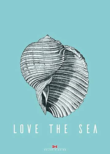 Maritimes Notizbuch - Illustration: Muschel, Spruch: Love the Sea