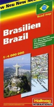 Brasilien 1 : 4 000 000: Strassenkarte. Sehenswürdigkeiten, Index