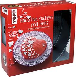 Kreativ-Set Kreative Kuchen mit Herz: Buch mit Rezepten und Herzbackform mit Herzdesign (Buch plus Material)