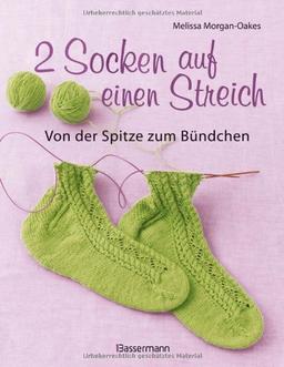 2 Socken auf einen Streich - von der Spitze zum Bündchen