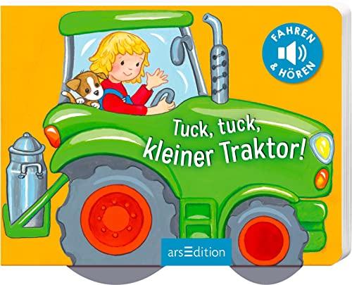 Tuck, tuck, kleiner Traktor!: Fahren und hören | Erstes Soundfahrzeugebuch mit drehbaren Rädern für Kinder ab 12 Monaten