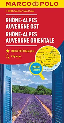 MARCO POLO Regionalkarte Frankreich: Rhône-Alpes, Auvergne Ost 1:300 000 (MARCO POLO Karten 1:300.000)