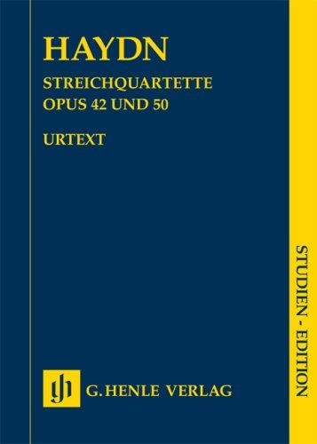 Streichquartette Heft VI op. 42 und 50; Studien-Edition