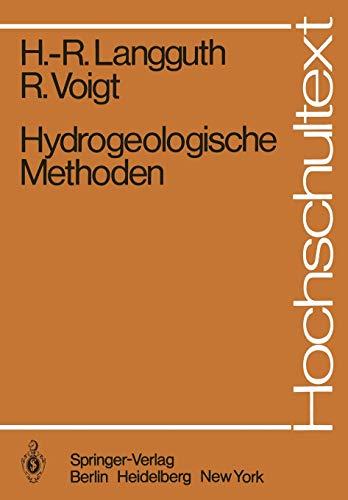 Hydrogeologische Methoden (Hochschultext) (German Edition)