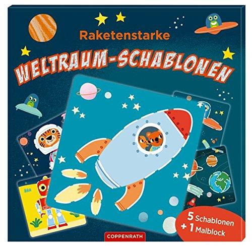 Raketenstarke Weltraum-Schablonen