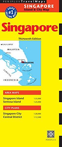 Singapore Island & City Map (Periplus Travel Maps)