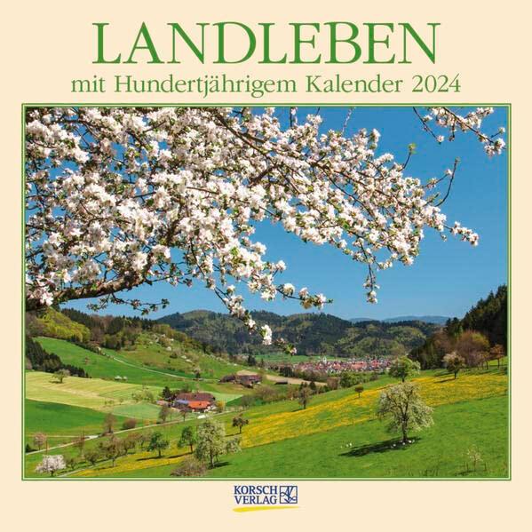 Landleben 2024: Broschürenkalender mit Ferienterminen. Format: 30 x 30 cm