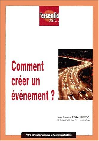 Comment créer un événement ?