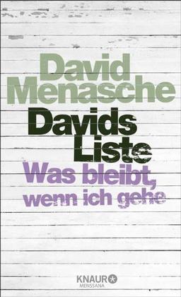 Davids Liste: Was bleibt, wenn ich gehe