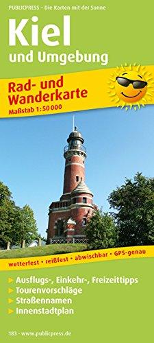 Rad- und Wanderkarte Kiel und Umgebung: Mit Ausflugszielen, Einkehr- & Freizeittipps, reissfest, wetterfest, abwischbar, GPS-genau. 1:50000