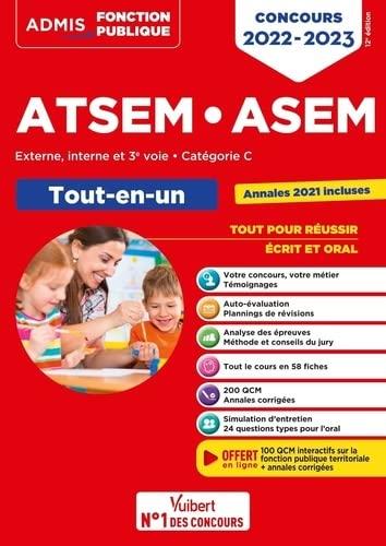 ATSEM, ASEM : externe, interne et 3e voie, catégorie C : tout-en-un, concours 2022-2023