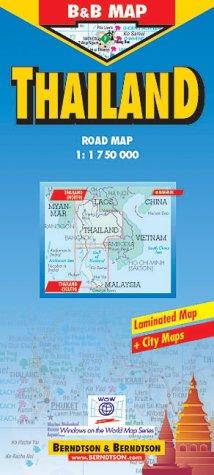 B & B Map, Thailand 1:1.75 Mio. Road Map.