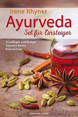 Ayurveda - Set für Einsteiger: Set mit Buch, Karten u. Einkaufslisten