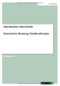 Systemische Beratung. Familientherapie