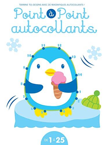 Point à point autocollants, de 1 à 25 : termine tes dessins avec de magnifiques autocollants ! : le pingouin