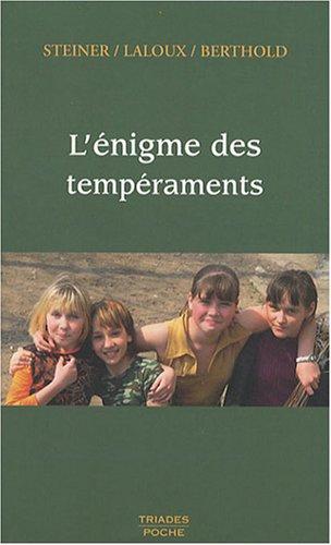 L'énigme des tempéraments