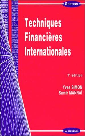 Techniques financières internationales. 7ème édition.