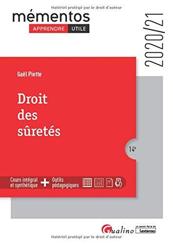 Droit des sûretés : 2020-2021