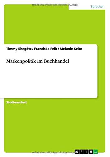 Markenpolitik im Buchhandel