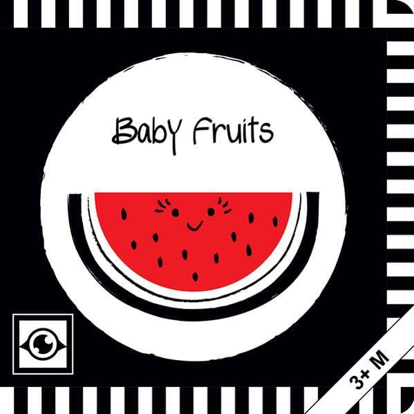 Baby Fruits: Kontrastbuch für Babys mit Öffnungen · kontrastreiche Bilder angepasst an Babyaugen · Schwarz Weiß Primärfarben Buch für Neugeborene · ... · Montessori Buch (BABY EYE Circles)