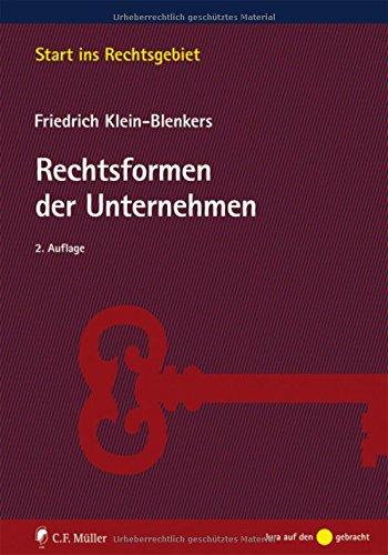 Rechtsformen der Unternehmen (Start ins Rechtsgebiet)