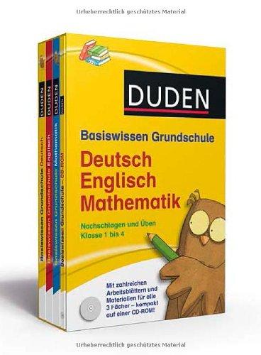 Duden Basiswissen Grundschule. Kassette Deutsch, Mathematik, Englisch: Nachschlagen und Üben 1. bis 4. Klasse