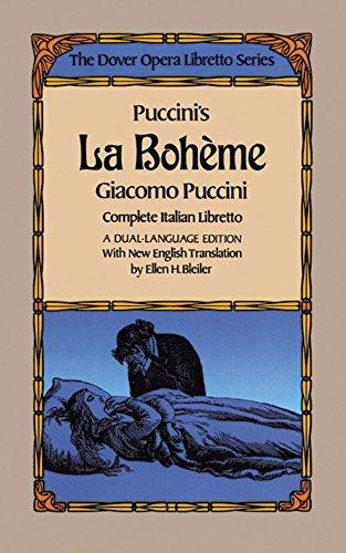 Puccini La Boheme Libretto Italian English Book (Dover Books on Music)