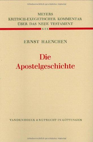 Kritisch-exegetischer Kommentar über das Neue Testament, Bd.3, Die Apostelgeschichte