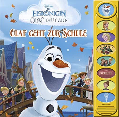 Disney - Die Eiskönigin - Olaf taut auf - Olaf geht zur Schule - 8-Button-Soundbuch - interaktives Bilderbuch mit 8 lustigen Geräuschen