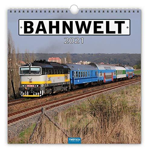 Technikkalender "Bahnwelt" 2021: 30 x 30 cm, mit Bildern und Texten von Jan Welkerling