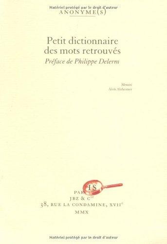 Petit dictionnaire des mots retrouvés