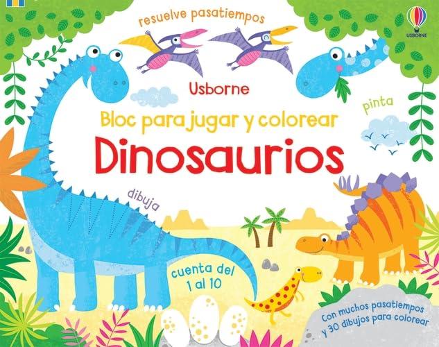 Dinosaurios (Bloc para jugar y colorear)