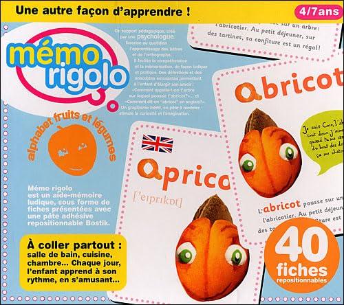 Memo Rigolo Alphabet Fruits et Legumes