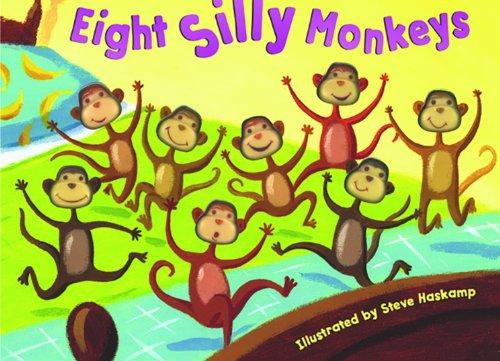 Eight Silly Monkeys Jumping on the Bed