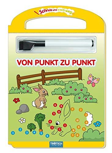 Schreib und Wisch Weg "Von Punkt zu Punkt" mit Stift: 24 Seiten (Schreib und Wisch Weg Lernhefte, Band 6)