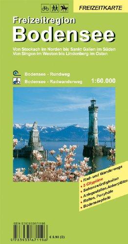 Freizeitkarte Bodensee Freizeitregion 1:60 000