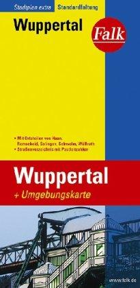 Falk Stadtplan Extra Standardfaltung Wuppertal