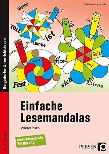 Einfache Lesemandalas: Wörter lesen (2. bis 4. Klasse)