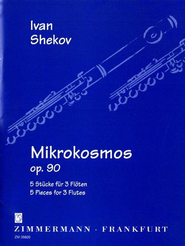 Mikrokosmos: 5 Stücke. op. 90. 3 Flöten.