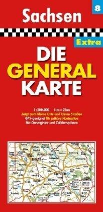 Die Generalkarte Extra Sachsen 1:200 000