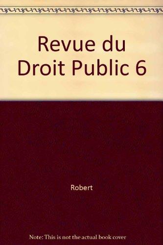 REVUE DU DROIT PUBLIC N 6 2000