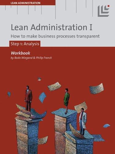 Lean Administration I: How to make business processes transparent. Step 1: Analysis