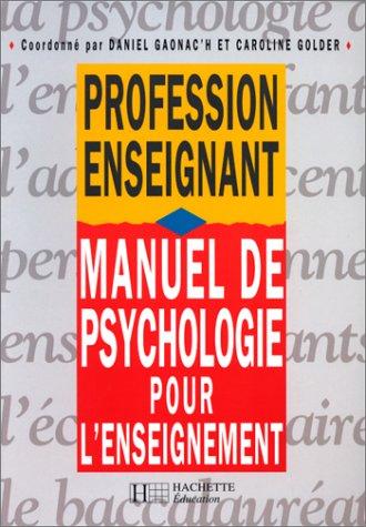 Manuel de psychologie pour l'enseignement