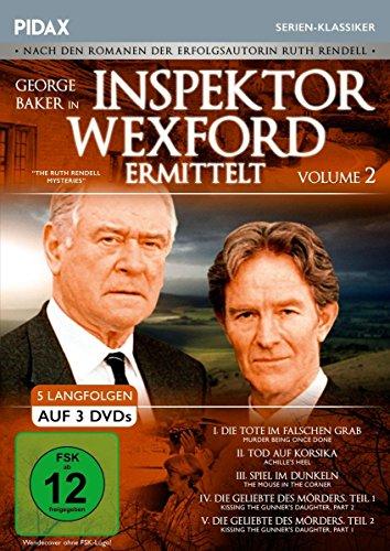 Inspektor Wexford ermittelt, Vol. 2 (The Ruth Rendell Mysteries) / Weitere fünf spannende Langfolgen der legendären Krimiserie nach den Romanen von Ruth Rendell (Pidax Serien-Klassiker) [3 DVDs]