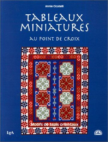 Tableaux miniatures : motifs de tapis orientaux au point de croix