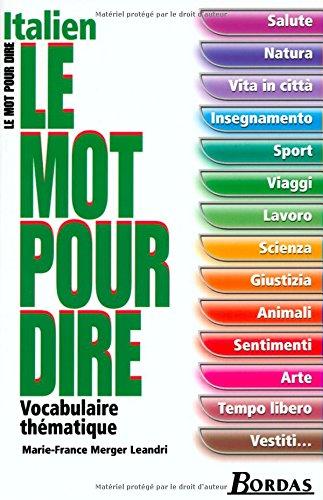 Italien : vocabulaire thématique