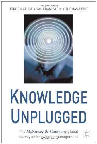 Knowledge Unplugged: The McKinsey & Company Global Survey on Knowledge Management: The McKinsey Global Survey of Knowledge Management