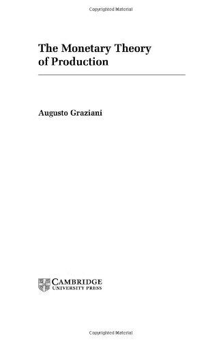 The Monetary Theory of Production (Federico Caffè Lectures)