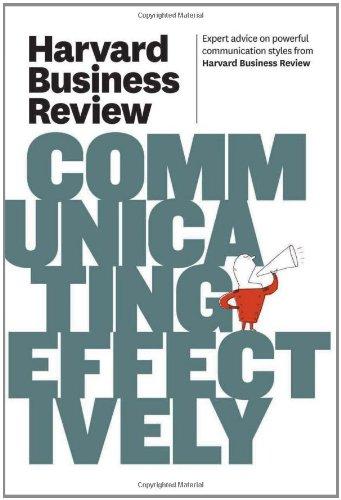 Harvard Business Review on Communicating Effectively